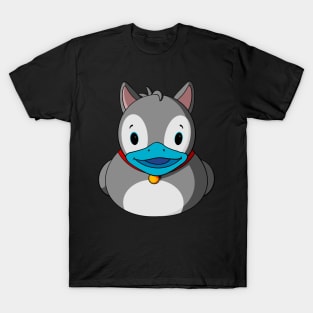 Husky Dog Rubber Duck T-Shirt